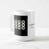 Upload uw Logo of Foto met optionele tekstkoffie Koffiemok (Voorkant links)