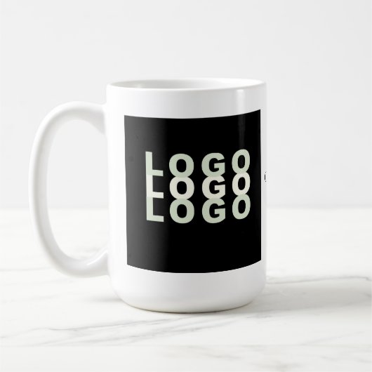 Upload uw Logo of Foto met optionele tekstkoffie Koffiemok (Links)