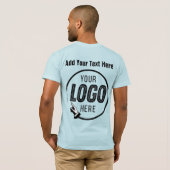 Upload uw Logo Photo Afbeelding Custom Personalize T-shirt (Achterkant volledig)
