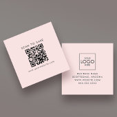 Upload uw Logo QR Code Generator Custom Modern Vierkante Visitekaartje