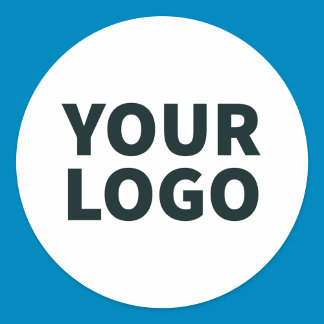 Upload uw Logo Ronde Sticker