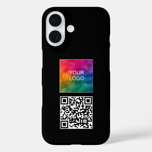 Upload uw Logo Simple Popular Scan Me QR-code Case-Mate iPhone Case (Achterkant)