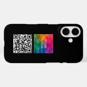 Upload uw Logo Simple Popular Scan Me QR-code Case-Mate iPhone Case (Achterkant (horizontaal))