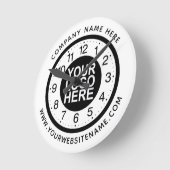 Upload Uw Logo van het Bedrijf Ronde Klok (Hoek)