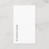 Upload uw Logo Vertical Typography Modern Visitekaartje (Voorkant)