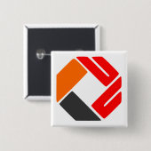 Upload uw logo vierkante button 5,1 cm (Voorkant /achterkant)