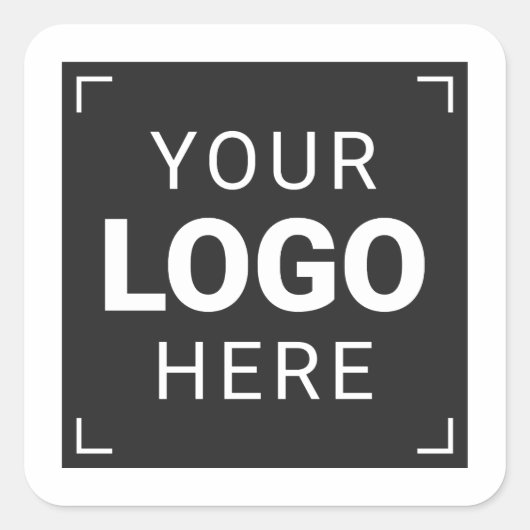 Upload uw logo vierkante sticker (Voorkant)