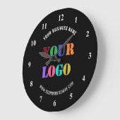 Upload uw logo Voeg tekst info Gebrandmerkte klok (Hoek)