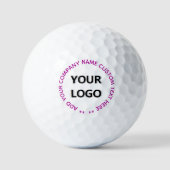 Upload uw logo Voeg tekst toe Merk golfballen stem (Voorkant)