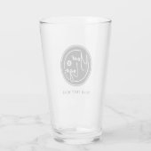 Upload uw merklogo glas (Achterkant)