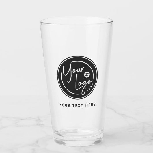 Upload uw merklogo glas (Voorkant)