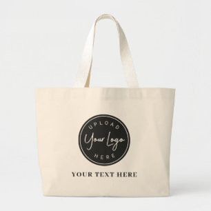Upload uw merklogo grote tote bag