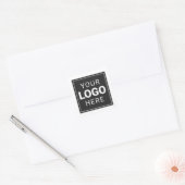 Upload uw merklogo vierkante sticker (Envelop)