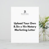 Upload uw notaris marketingbrief blanco Sjabloon (Staand voorkant)