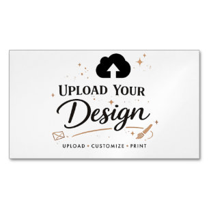 Upload uw ontwerp branding  magnetisch visitekaartje