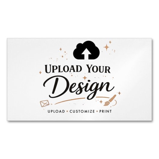 Upload uw ontwerp branding  magnetisch visitekaartje (Voorkant)
