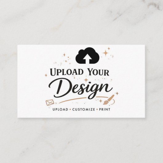 Upload uw ontwerp branding visitekaartje (Voorkant)