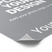 Upload uw ontwerp en aangepast bericht poster (Hoek)