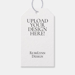 Upload uw ontwerp hier Aangepaste cadeautag Cadeaulabel