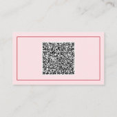 Upload uw QR-code Aangepaste tekst Zakelijke kaart Visitekaartje (Achterkant)