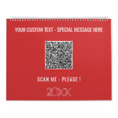 Upload uw QR-code Agenda Voorbeeld Tekst Info toev Kalender (Hoes)