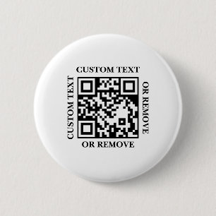 Upload uw QR-code Eenvoudige website of scan om te Ronde Button 5,7 Cm