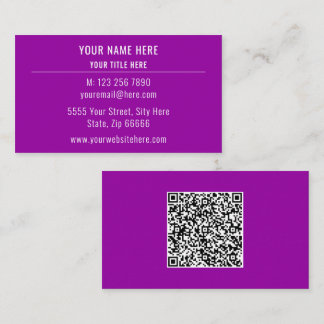 Upload uw QR-code merk aangepaste zakelijke kaarte Visitekaartje