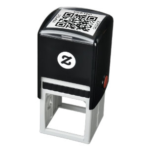 Upload uw QR-code Modern Promotional Business Zelfinktende Stempel