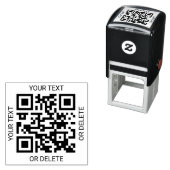 Upload uw QR-code Modern Promotional Business Zelfinktende Stempel (In situ)
