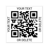 Upload uw QR-code Modern Promotional Business Zelfinktende Stempel (Design)