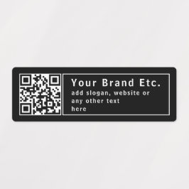Upload Uw QR-code of Logo | Bewerkbaar waterdicht Labels