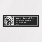 Upload Uw QR-code of Logo | Bewerkbaar waterdicht Labels (Design 1)