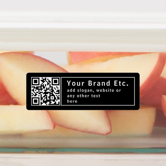 Upload Uw QR-code of Logo | Bewerkbaar waterdicht Labels (Aangebracht)