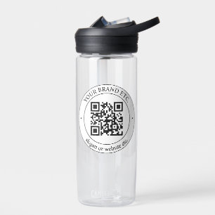 Upload uw QR code of Logo voor Bevordering Waterfles