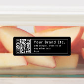 Upload uw QR-code of logo | Waterdicht bewerkbaar Labels (Aangebracht)