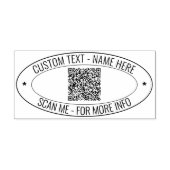 Upload uw QR-code ovale stempel voorbeeld aangepas (Design)