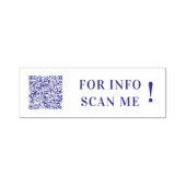 Upload uw QR-code scaninfo zelfinkende stempel (Design)