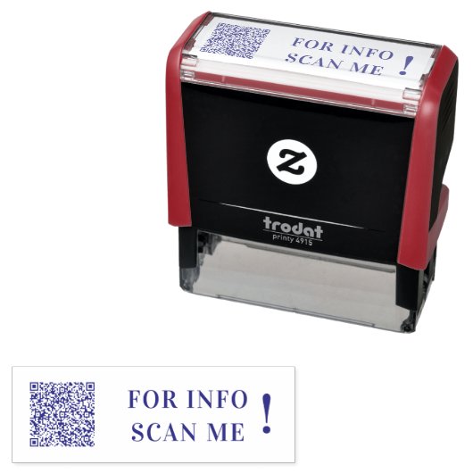 Upload uw QR-code scaninfo zelfinkende stempel (In situ)