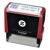 Upload uw QR-code scaninfo zelfinkende stempel (Product)