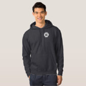Upload uw QR-code tekstinfo hoodie voorbeeld (Voorkant volledig)