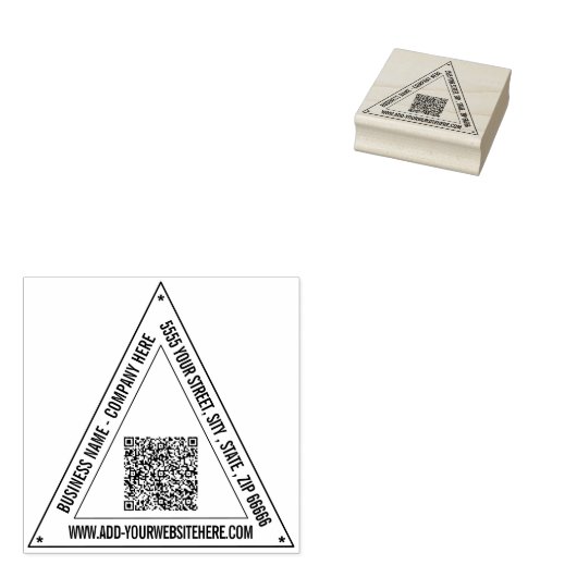 Upload uw QR-code Voeg naam adres stempel voorbeel (Gestempeld)