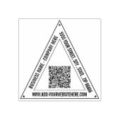 Upload uw QR-code Voeg naam adres stempel voorbeel (Afrduk)