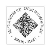 Upload uw QR-code Voeg tekst Rond Stempel Voorbeel (Design)