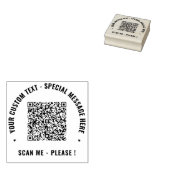 Upload uw QR-code Voeg tekst rubber stempel voorbe (Gestempeld)