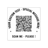 Upload uw QR-code Voeg tekst rubber stempel voorbe (Afrduk)