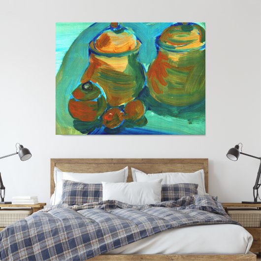 Upload uw schilderij | Aangepaste illustraties omz Canvas Afdruk (Insitu (Slaapkamer))