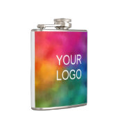 Upload Uw Sjabloon Bedrijfs van de Logo hier Heupfles (Rechts)