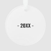 Upload uw songtekst Personal Song Christmas Ornament (achterkant)