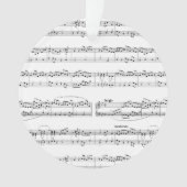 Upload uw songtekst Personal Song Christmas Ornament (voorkant)