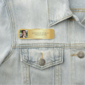 Upload uw zakelijke Logo / fotosjabloon Naamplaatje (In situ)